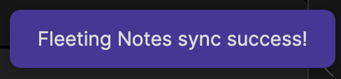 Sync Notification